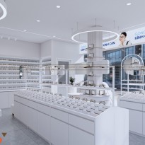 Thiết kế tiệm mắt kính 175 Eyewear Quận 8  diện tích 55m2 